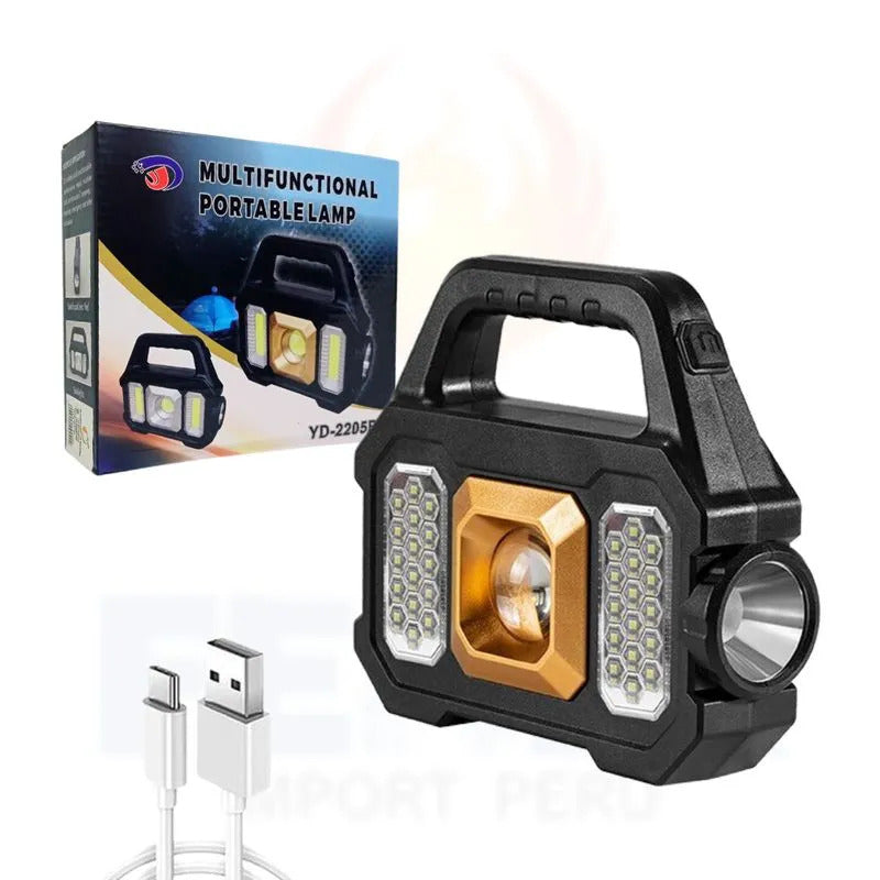 🔦☀️⚡ Linterna Multifuncional Solar ⚡☀️🔦