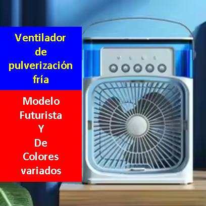 🌬️💨 Ventilador 3 en 1 (2 x 1)❄️🔥💡 🌈✨