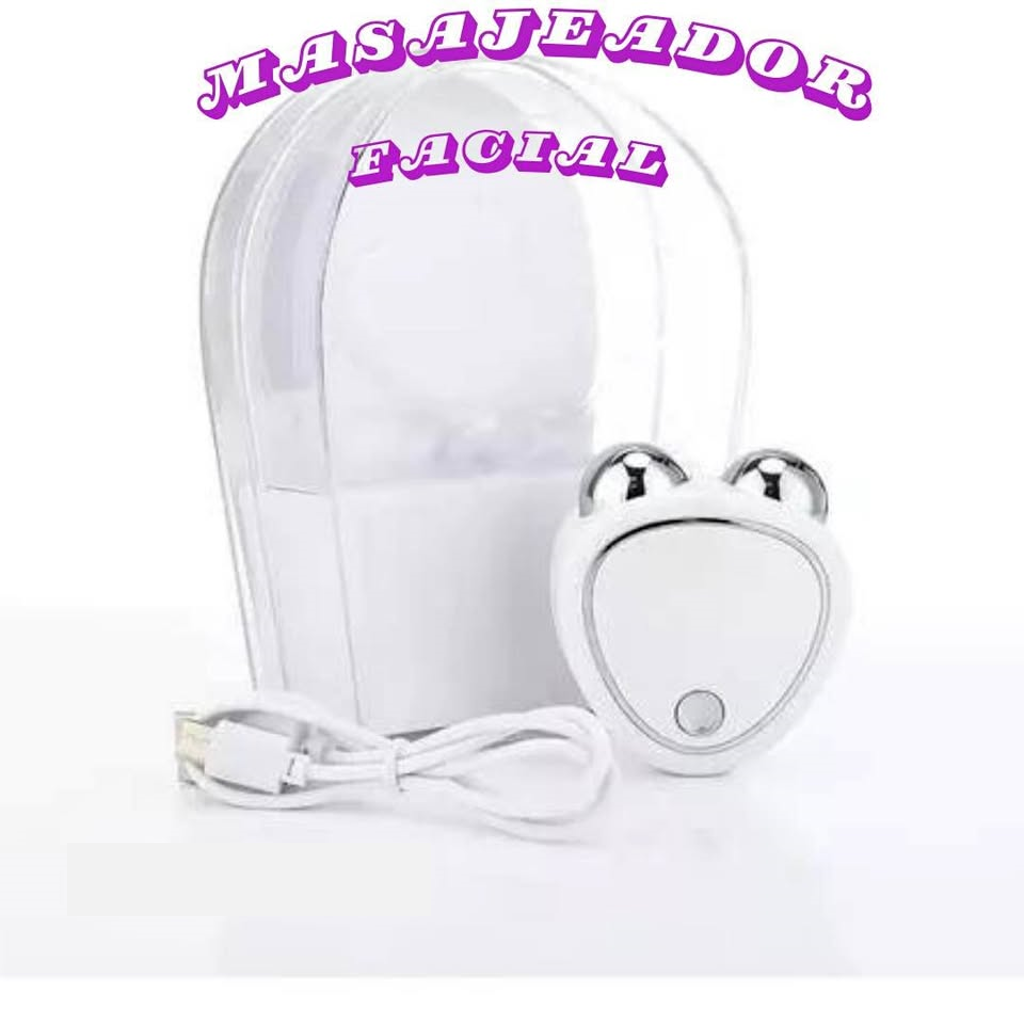✨💆♀️⚡ Masajeador Microcorriente Blanco ⚡💆♂️✨