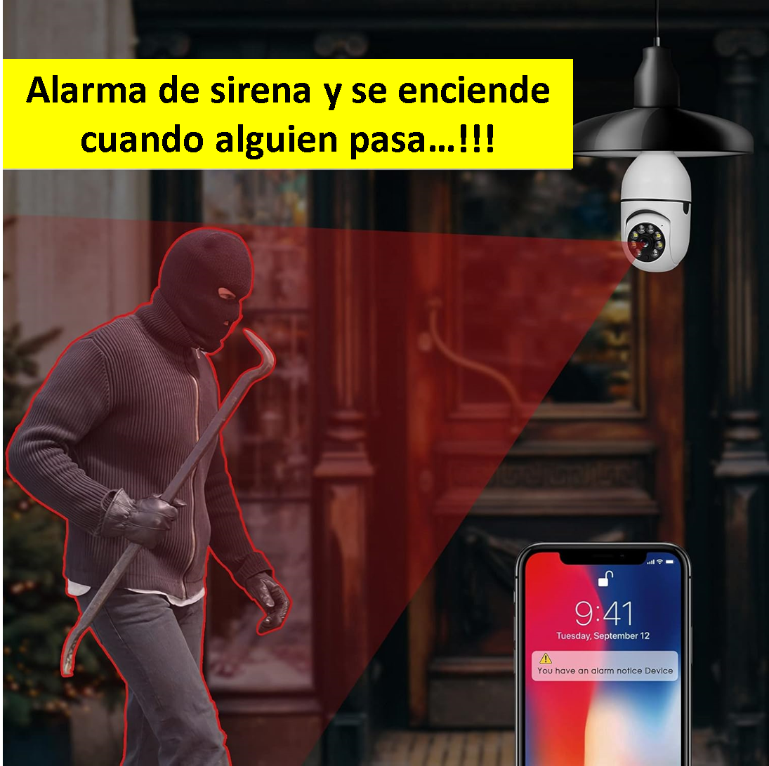 💡📷 FOCO Cámara WiFi 🌐 🎁✨ + Un REGALO 🎯 a tu ELECCIÓN 🛍️💖