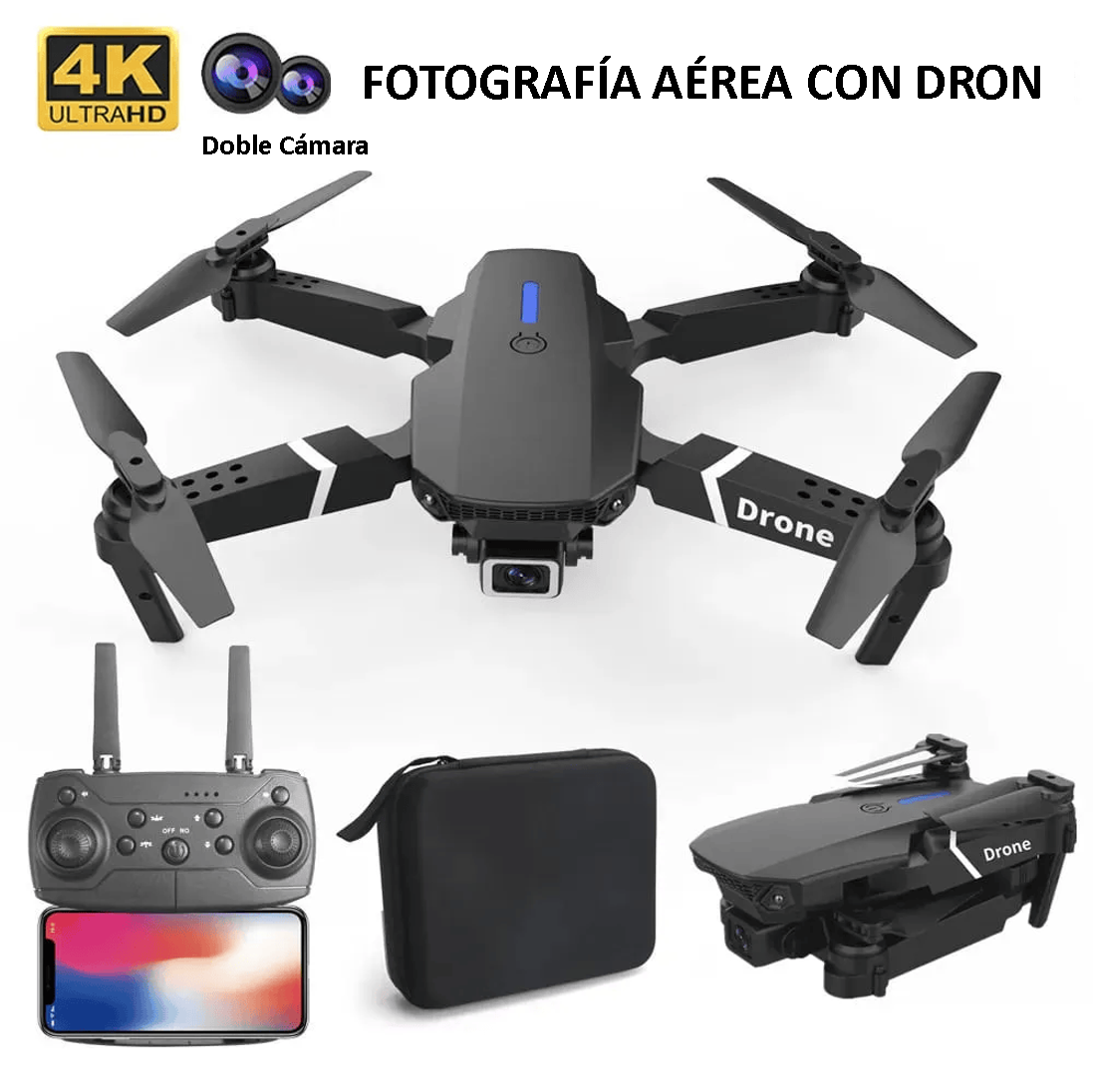 DRONE con Doble Cámara 4K E88 Pro 🤖 + Un REGALO a tu ELECCION 🎁