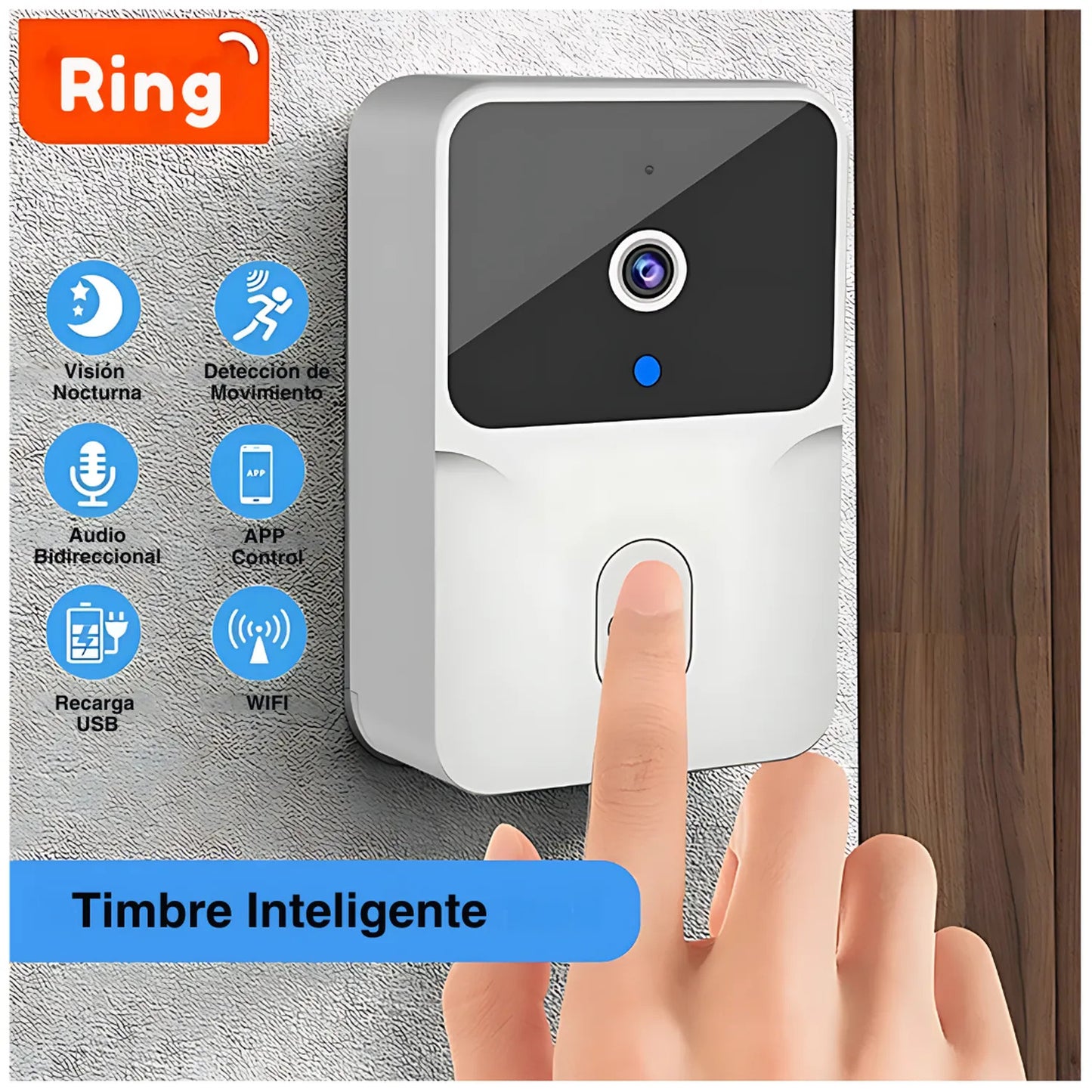 Timbre Inalámbrico con Cámara HD