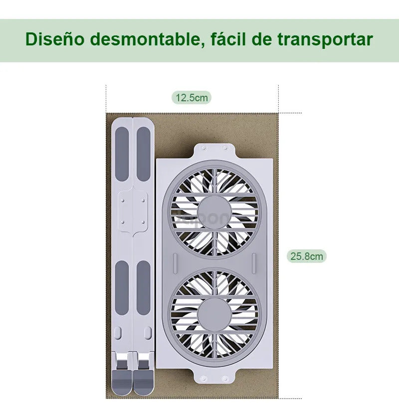 Soporte con Ventilador para Laptop