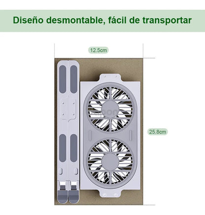 Soporte con Ventilador para Laptop