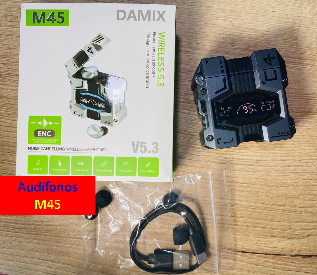 🎧✨ AUDÍFONOS M45 🔊🎶 💖 + 🎁Un REGALO a tu ELECCIÓN 🛍️🌟
