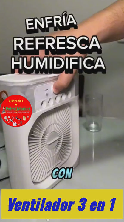 🌬️💨 Ventilador 3 en 1 (2 x 1)❄️🔥💡 🌈✨