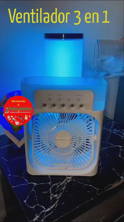 🌬️💨 Ventilador 3 en 1 (2 x 1)❄️🔥💡 🌈✨